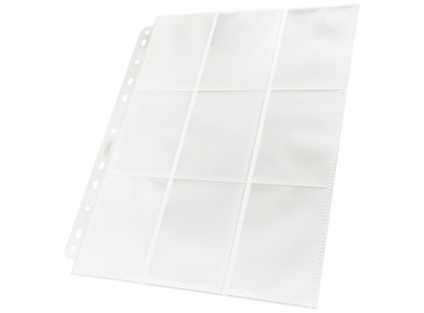 Plastlomme 18-Pocket Side Load Hvid x10 Gamegenic - Passer Double Sleeve 